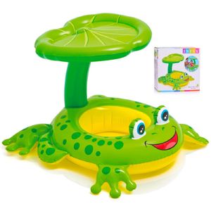 Flotador para Bebe Intex con Forma de Rana con Sombrilla
