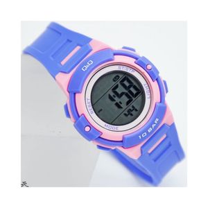 Reloj Q&Q Acuático con Luz para Niña 10 BAR Lila y Rosa