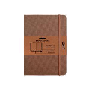 Libreta Moustachine Classic Lino Habano Oscuro Pocket Punteado