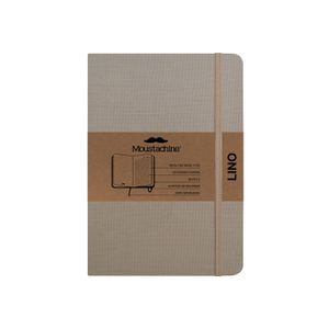 Libreta Moustachine Classic Lino Habano Claro Mediano Rayado