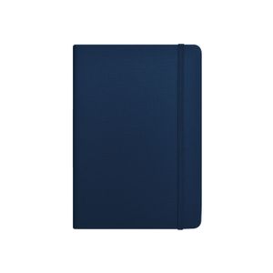 Libreta Moustachine Classic Lino Flex Azul Mediano Rayado