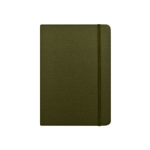 Libreta Moustachine Classic Lino Verde Militar Pocket Blanco