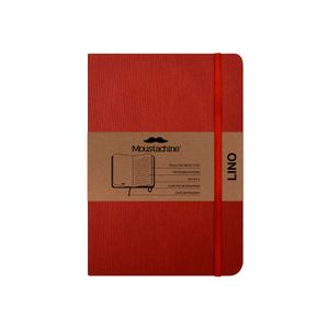 Libreta Moustachine Classic Lino Rojo Teja Pocket Rayado