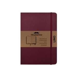 Libreta Moustachine Classic Lino Flex Vino Mediano Punteado