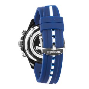 Reloj Boselli B167 Acuático Doble Hora Color Azul