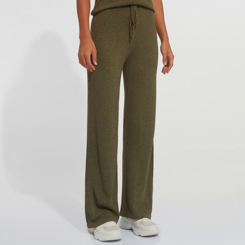 Pantalón Mujer Hilo Beige Talla S |