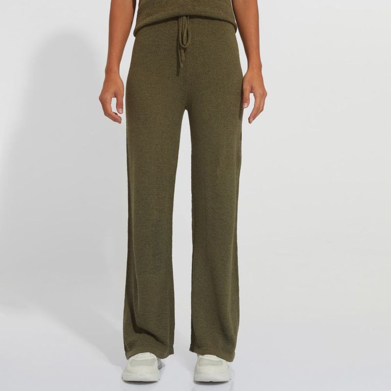 Pantalón Mujer Hilo Beige Talla S |