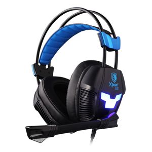 Audífono Gamer para Pc Sades X-Power Plus Negro/Azul