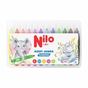 Plumón Kiddy Jumbo Nilo by Arti Doble Trazox 12 Tnil-Plujumb