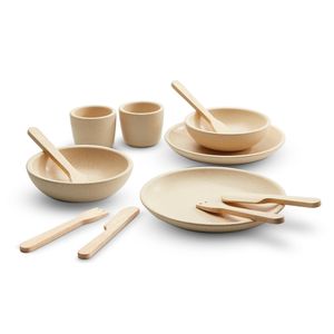 Juguete Set de Vajillas Natural Plantoys