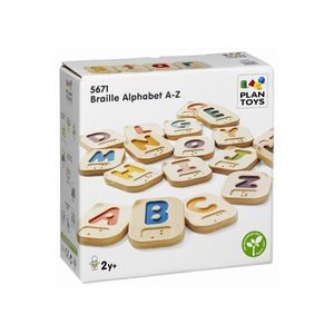 Juguete Abecedario Braille de Madera Plantoys