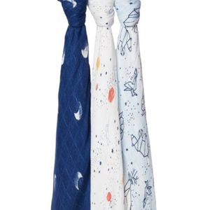 Mantas Aden & Anais de Muselina de Bambú Stargaze 3Pack
