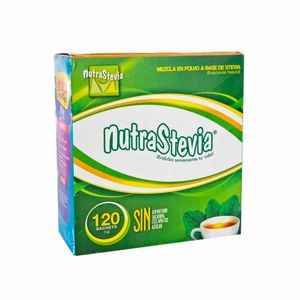 Endulzante Natural NUTRA STEVIA en Polvo Caja 120 Sobres