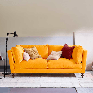 Sofá de 2 Cuerpos Melody Home Premium Amarillo