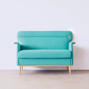 Sofá de 2 Cuerpos Fruna Home Premium Turquesa