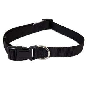 Collar para Perros Petmate Ajustable de Nylon Negro L