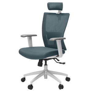Silla Giratoria Ergonómica Atlantis Decorplas con Brazos Regulables 2D Color Gris