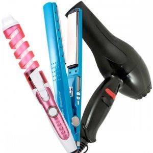 Combo Plancha SM Nano Titanium + Rizador Ondulador + Secador