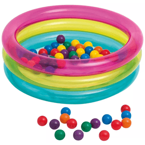 Piscina Inflable Intex + 100 Pelotas Bestway Multicolor