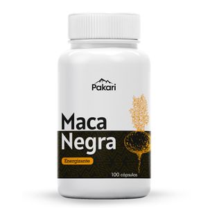 Maca Negra 100 Cápsulas Pakari Superfoods Energizante Natural