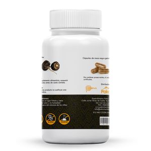 Maca Negra 100 Cápsulas Pakari Superfoods Energizante Natural