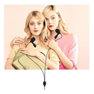 Micrófono Pechero Comica CVM-D02 Doble Cabezal  para Cámaras, Smartphones, Grabadores y PC