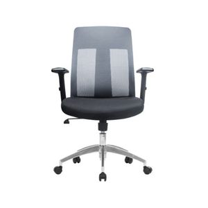 Silla Telma Alu NegroGris Giratoria Ziyaz