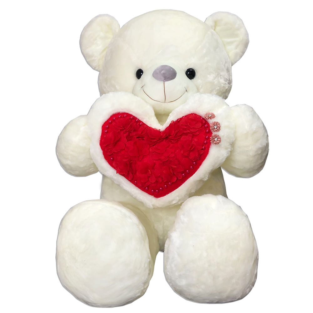 Peluche de polar con corazon on sale