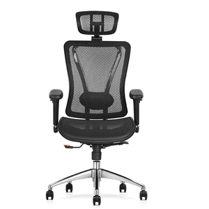 Silla Giratoria Ergonómica Londres Decorplas Brazos Regulables 3D Color Negro