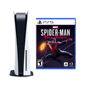 Consola PlayStation 5 con Lector de Discos + Juego SpiderMan Miles Morales