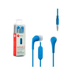 Audífonos Motorola SH006 Earbuds 2 con Micrófono Azul