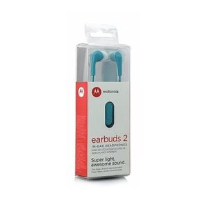 Audífonos Motorola SH006 Earbuds 2 con Micrófono Turquesa