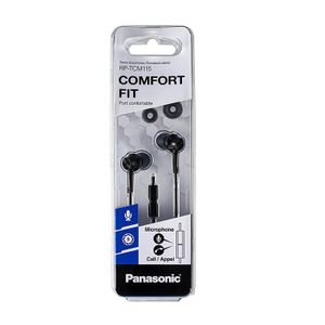 Audífonos Panasonic RP-TCM115 In Ear con Micrófono Negro