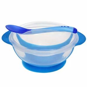 Plato con Cuchara Celeste