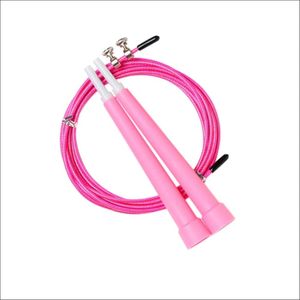 Soga de Saltar Cuerda de Acero Velocidad Speed Jump Rope Rosado
