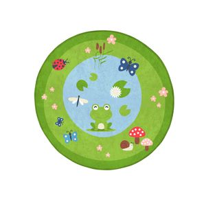 Alfombra Jardín Primaveral Achoka 88413 de 100 x 100 cm