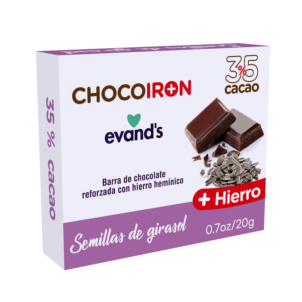 Chocolates Evand's Semillas de Girasol Fortificados con Hierro 20 gr |  299479