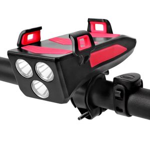 Luz Delantera Xclusive para Bicicleta 4 en 1 Rojo