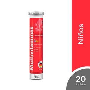 Multivitaminas Niños Tableta Efervescente - Tubo 20 UN
