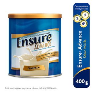 Ensure Advance Sabor Vainilla - Lata 400 G