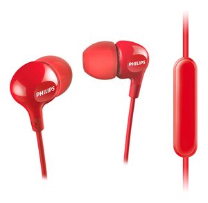 Audífono Philips In Ear SHE3555RD con Micrófono Rojo