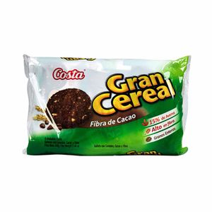 Galletas COSTA Gran cereal con cereales cacao y fibra Paquete 6Un
