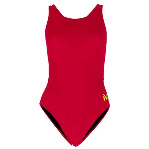 Traje de Baño Phelps Comp Back Solid Rojo para Mujer