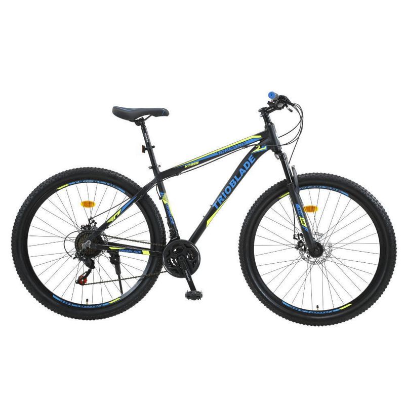 Bicicleta Trioblade by Monarette Aro 24 Negro Azul Amarillo