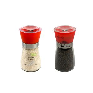 Duo Rojo Molinillos Sal de Maras 200 gr y Pimienta Nutri Fitness 200 gr