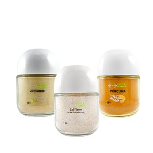 Tripack Especies Sal Maras + Curcuma + Jengibre Nutri Fitness Tapa Blanca