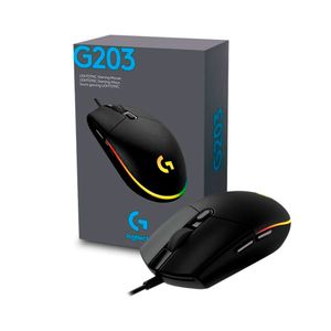 Mouse Logitech G203 Lightsync RGB Negro