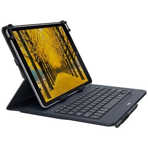 Funda con Teclado Logitech para Tablet Universal Folio 10" Bluetooth Negro