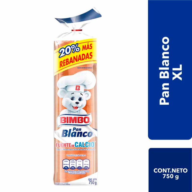 Pan de Molde Blanco BIMBO Extra Grande Bolsa 750g