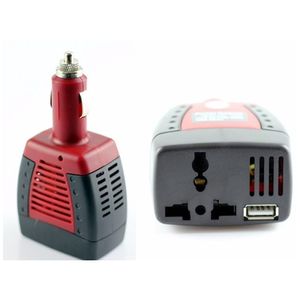 Inversor de Corriente para Auto de 12v a 220v USB 75w Cargador